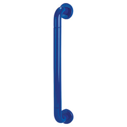 Hoppe AR602/600 Nylon D-Bar Door Pull Handle on Rose - Screw Fix - 600mm c/c - Cobalt Blue