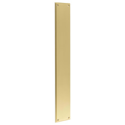 Burlington by Frelan Solid Brass Finger Plate - 450 x 75 x 4mm - Satin Brass
