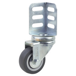 Coldene Corner Mount Castor - Swivel - 40kg Max Weight - 50mm Diameter - Grey