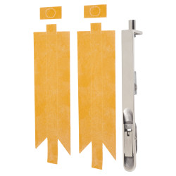 Lever Action Flush Bolt - Fire Rated - Radius - 200 x 20mm - Polished Stainless Steel