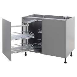 Soft Close Corner Organiser Plus - Left Hand - Fits to Cabinet Width 900/1000mm