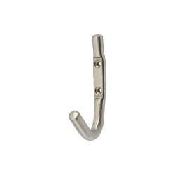 Hampstead Single Bar Coat Hook - 80 x 10mm - Satin Stainless Steel