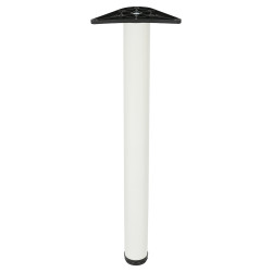 Rothley Adjustable Worktop Support Breakfast Bar Table Leg - 60 x 710mm - White - Pack of 4