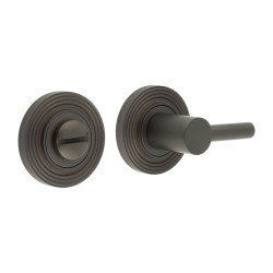 Burlington by Frelan Easy Turn & Release with Reeded Rose - 50mm Diameter - Dark Bronze