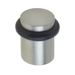 Burlington by Frelan Plain Floor Door Stop - 40 x 38mm - Satin Nickel