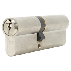 Yale 6 Pin 105mm Euro Double Cylinder - 45 + 60mm - Satin Nickel - Keyed to Differ