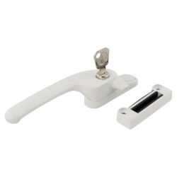 Fab & Fix Guru Breakseal Locking Casement Window Fastener - Left Hand - White