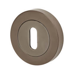 Excel Escutcheon - 52mm Diameter - Keyhole - Black Nickel