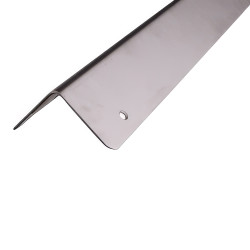 Altro 1200mm 430 Stainless Steel Angle - Equal Sided - 50 x 50 x 0.9mm - Satin