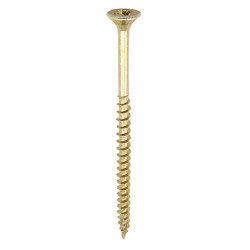 TIMCO C2 Strong-Fix Pozi Double Countersunk Wood Screws - 6.0 x 120mm - Yellow Zinc - Pack of 100