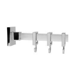 Croydex Luxury Shower Rail - Square - 2500mm Length - Polished Chrome