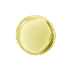 Mirror Screw Threaded Cap - Flat - 13mm Diameter - Brass