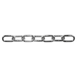 Straight Linked Chain - 26mm Link - 2.5m Chain - Stainless Steel