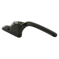 Fab & Fix uPVC/Timber Connoisseur Offset Locking Multipoint Window Handle - Right Hand - Black