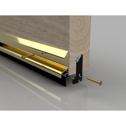 Stormguard XRD Rain Deflector with Rubber Seal - 914mm Length - Inward/Outward Opening Doors - Gold