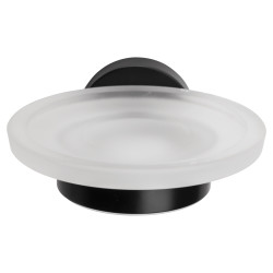 Metlex Cygnus Soap Dish & Holder - 110 x 128.5 x 54mm - Matt Black