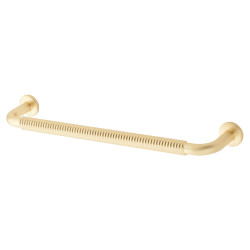 Altro Crewe 10mm Reeded D-Bar Cabinet Pull Handle - 160mm Centres - Satin Brass