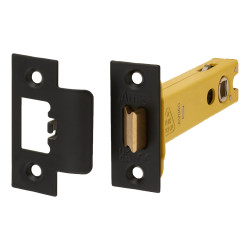 Altro Heavy Duty Tubular Latch - 103mm Case - 82mm Backset - Square - Matt Black