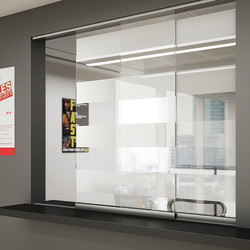 Klug Glatt II Sliding Glass Door Kit - 2500mm Track - 6mm Glass Doors - 20kg Max Door Weight