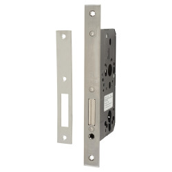 Arrone AR912 DIN Deadlock - 88mm Case - 60mm Backset - Square - Satin Stainless Steel