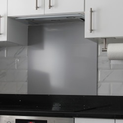 Altro Aluminium Kitchen Splashback - 900 x 750mm - Matt Traffic Grey