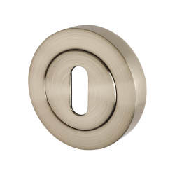 Excel Escutcheon - 52mm Diameter - Keyhole - Satin Nickel