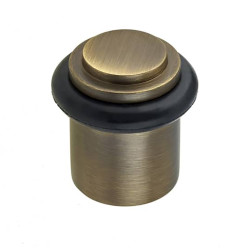 Burlington by Frelan Stepped Floor Door Stop - 40 x 38mm - Antique Brass