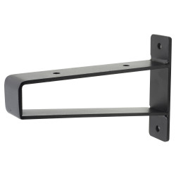 Altro Heavy Duty Triangle Shelf Support Bracket - 150 x 100mm - Black - Pair