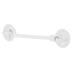 Altro Cabin Hook & Eye - 150mm Length - White Iron