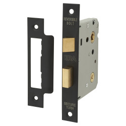 ERA Bathroom Lock - 76mm Case - 56mm Backset - Matt Black