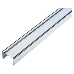 FrameFit Bottom Door Fire Seal Carrier - FD30 - 1m - Silver