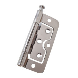 Loose Pin Hurlinge Cabinet Hinge - 100 x 60 x 2mm - Polished Chrome - Pair