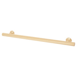 Altro York 12mm Knurled T-Bar Cabinet Pull Handle - 224mm Centres - Satin Brass