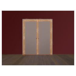 ECLISSE Double Fire Pocket Door Kit - FD30 - 120mm Finished Wall Thickness - 838 x 1981mm Door Size