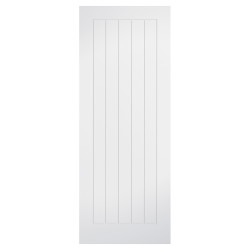 LPD Mexicano 5 Panel Primed Solid Internal FD30 Fire Door - 2040 x 526 x 44mm - White