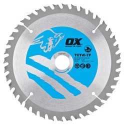 OX TCT Circular Saw Blade - 165 x 20mm - 40T - Wood - Thin Kerf
