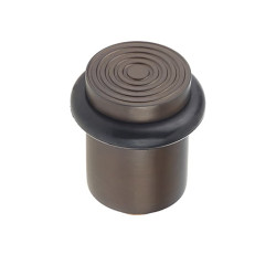 Burlington by Frelan Reeded Floor Door Stop - 40 x 38mm - Dark Bronze