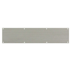 Altro Stainless Steel Kick Plate - 650 x 150 x 1.2mm - 8 Screw Holes - Satin