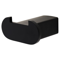 Altro Designer Double Robe Hook - 70 x 65 x 33mm - Matt Black