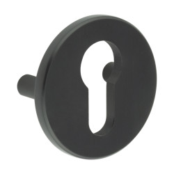 CRES by Frelan Bolt Fix Security Escutcheon - 52mm Diameter - Euro - Black