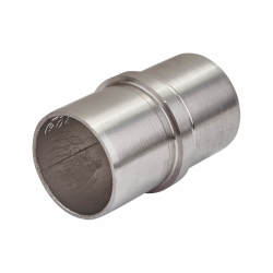 SWR Balustrade Straight Handrail Tube Connector - 304 Brushed Satin Stainless Steel