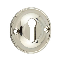 Burlington by Frelan Escutcheon - 40mm Diameter - Keyhole - Polished Nickel