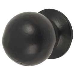 Olde Forge Ball Cabinet Knob - 30mm Diameter - Black Iron