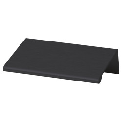 Touchpoint Serva Lipped Edge Cabinet Pull Handle - 32mm Centres - Black