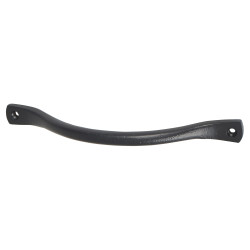 Olde Forge Flat End Bow Cabinet Pull Handle - 160mm Centres - Black Iron