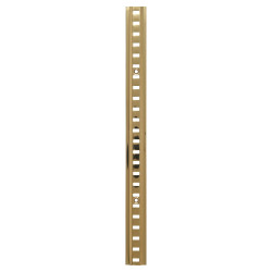 Altro Raised Bookcase Strip - 1829 x 24mm - Electro Brass Plated