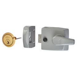 ERA Replacement Nightlatch - 60mm Backset - Satin Chrome Case/Cylinder