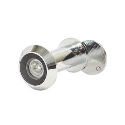 D&E Wide Angle 200° FD30 Door Viewer - Door Thickness 35-55mm - Polished Chrome