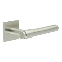 CRES by Frelan Satin Stainless Steel Fixed Dead Door Handles on Square Rose - CR-103 Range