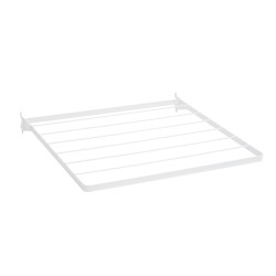elfa Top Track System - Click In Folding Drying Rack - 640 x 603 x 25mm - White